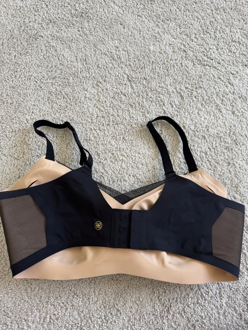 Honeylove Black Wireless Mesh-Trim Bra - Picture 4 of 6